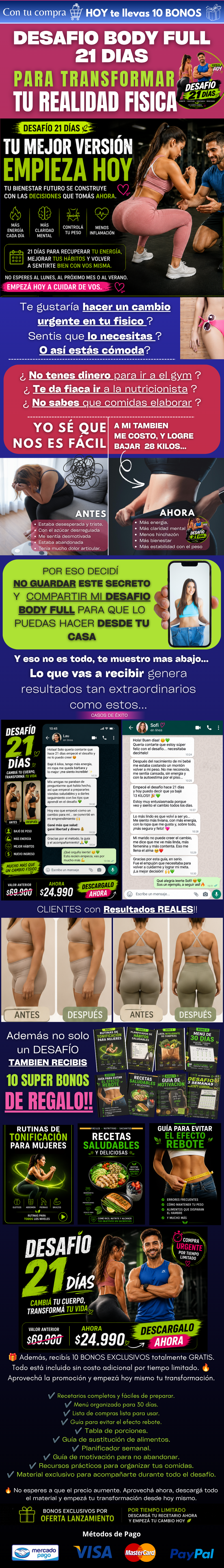 DESAFIO BODY FULL + 4 BONOS + LOGRA TU MEJOR VERSION