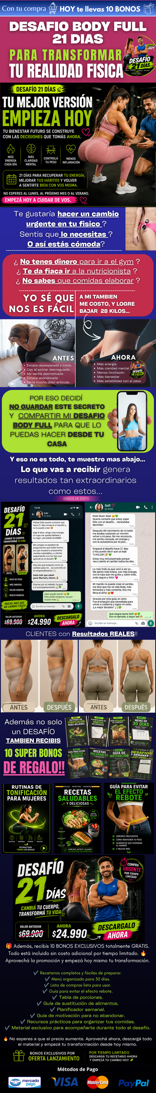 DESAFIO BODY FULL + 4 BONOS + LOGRA TU MEJOR VERSION